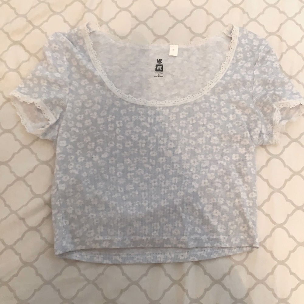 Floral Cropped Tee